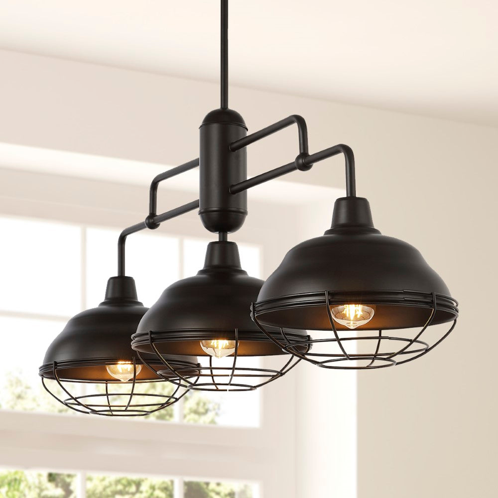 Bridgemoor 10.38" Industrial Farmhouse Iron LED Pendant