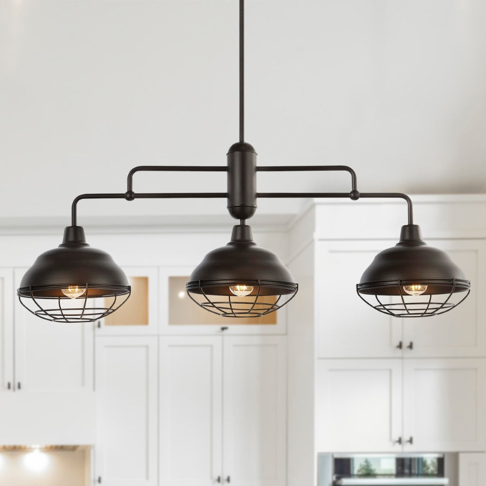 Bridgemoor 10.38" Industrial Farmhouse Iron LED Pendant