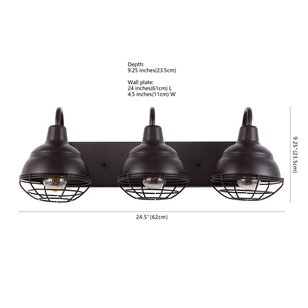 Dimension Image Oil Rubbed Bronze / 3 Light