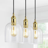 Cooper 25.5"  Farmhouse Contemporary Glass Linear LED Pendant