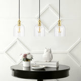 Cooper 25.5"  Farmhouse Contemporary Glass Linear LED Pendant