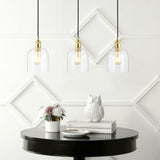 Cooper 25.5"  Farmhouse Contemporary Glass Linear LED Pendant