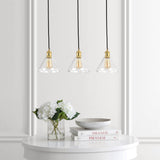 Valerie Island 30.5" Metal/Glass Contemporary Modern  LED Pendant