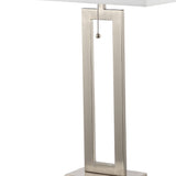 Abner 28.5" Vintage Industrial Iron LED Table Lamp with Pull-Chain and USB Charging Port Set 2