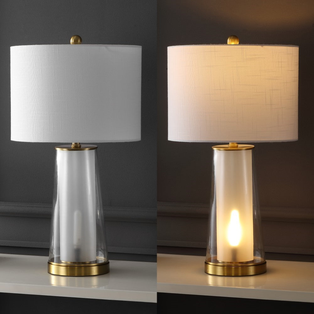 Portable Modern Minimalist Glass/Iron Nightlight LED Table Lamp Set 2