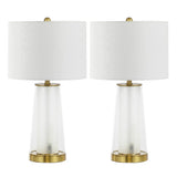Portable Modern Minimalist Glass/Iron Nightlight LED Table Lamp Set 2