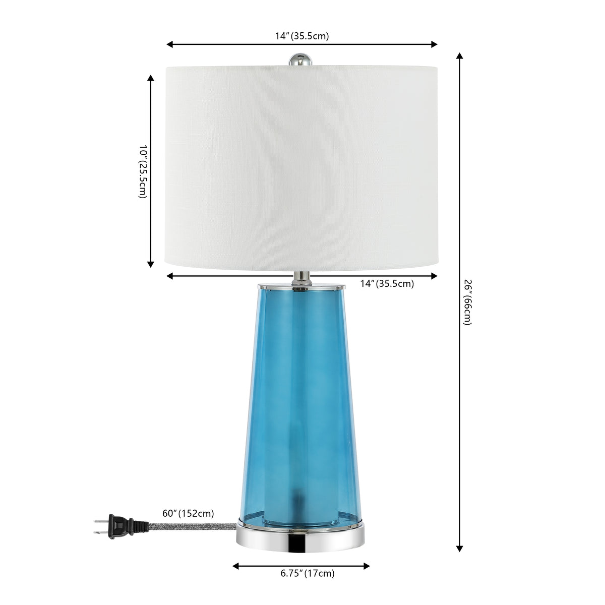 Portable Modern Minimalist Glass/Iron Nightlight LED Table Lamp Set 2