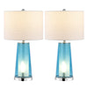 Chrome/Clear Blue (Set of 2)
