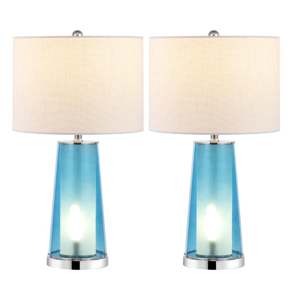 Portable Modern Minimalist Glass/Iron Nightlight LED Table Lamp Set 2