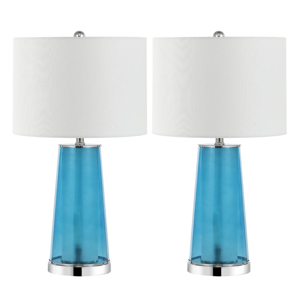 Portable Modern Minimalist Glass/Iron Nightlight LED Table Lamp Set 2
