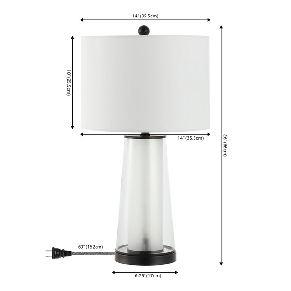 Dimension Image Oil Rubbed Bronze/Clear (Set of 2)