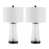 Retro 26" Modern Minimalist Glass/Iron Nightlight LED Table Lamp Set 2