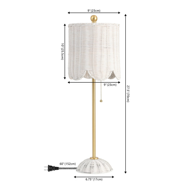 Dimension Image White/Brass Gold (Set of 2)