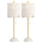 White/Brass Gold (Set of 2)