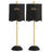 Black/Brass Gold (Set of 2)