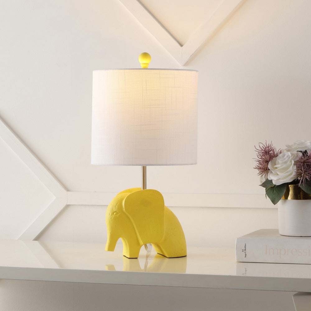 Koda Eclectic Southwestern Resin/Iron Elephant LED Kids Table Lamp