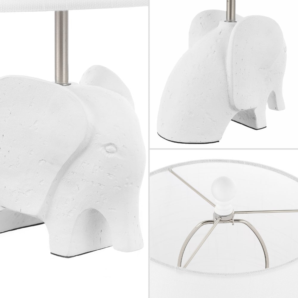 Koda Eclectic Southwestern Resin/Iron Elephant LED Kids Table Lamp