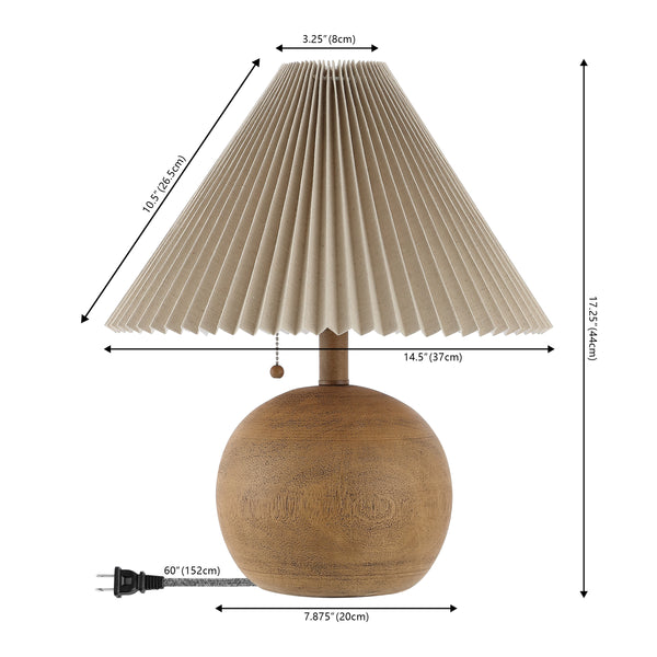 Dimension Image Brown Wood Finish/Beige