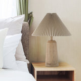 Ishika 20.5" Rustic Scandinavian Resin/Iron Lighthouse LED Table Lamp with Pleated Shade