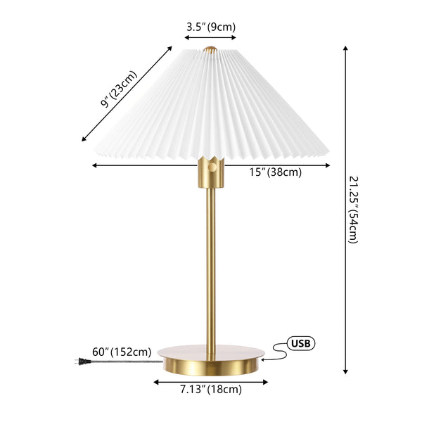 Dimension Image Brass Gold/White