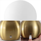 Silverpine 9.5 in. Modern Minimalist Metal Rechargeable Integrated Dimmable LED Table Lamp with Touch Sensor