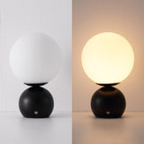Silverpine 9.5 in. Modern Minimalist Metal Rechargeable Integrated Dimmable LED Table Lamp with Touch Sensor