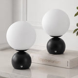 Silverpine 9.5 in. Modern Minimalist Metal Rechargeable Integrated Dimmable LED Table Lamp with Touch Sensor