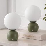Silverpine 9.5 in. Modern Minimalist Metal Rechargeable Integrated Dimmable LED Table Lamp with Touch Sensor