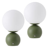 Silverpine 9.5 in. Modern Minimalist Metal Rechargeable Integrated Dimmable LED Table Lamp with Touch Sensor