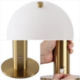 Wildwood 12.3 in. Modern Metal Rechargeable Integrated Dimmable LED Table Lamp with Touch Sensor