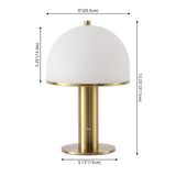 Wildwood 12.3 in. Modern Metal Rechargeable Integrated Dimmable LED Table Lamp with Touch Sensor