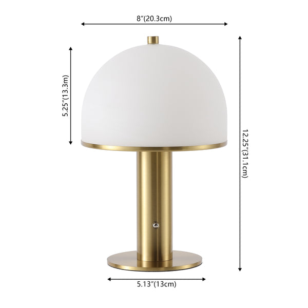 Dimension Image Brass Gold/White (Set of 2)