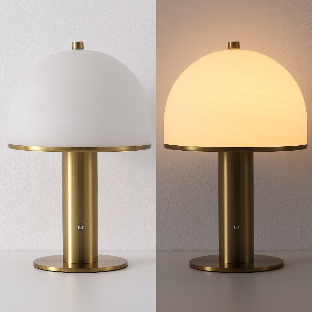 Wildwood 12.3 in. Modern Metal Rechargeable Integrated Dimmable LED Table Lamp with Touch Sensor
