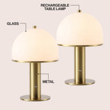 Wildwood 12.3 in. Modern Metal Rechargeable Integrated Dimmable LED Table Lamp with Touch Sensor