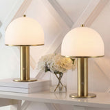 Wildwood 12.3 in. Modern Metal Rechargeable Integrated Dimmable LED Table Lamp with Touch Sensor