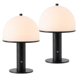 Wildwood 12.3 in. Modern Metal Rechargeable Integrated Dimmable LED Table Lamp with Touch Sensor