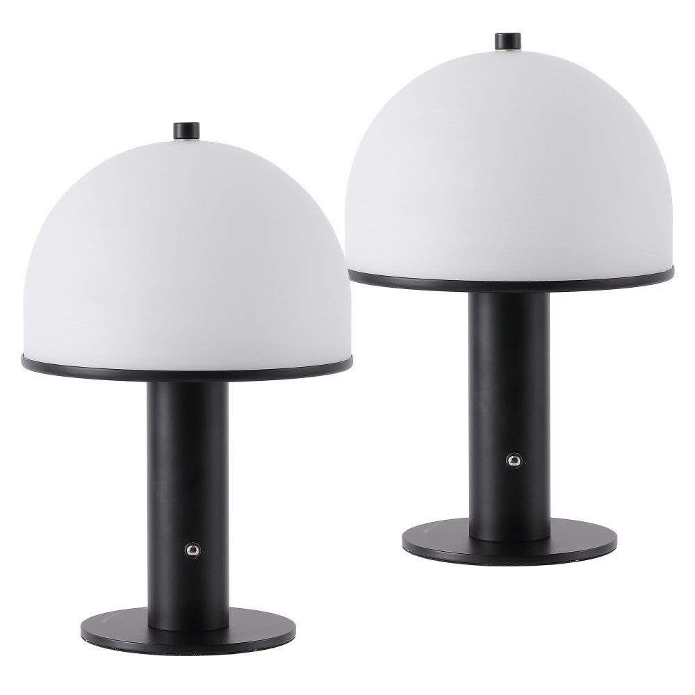 Wildwood 12.3 in. Modern Metal Rechargeable Integrated Dimmable LED Table Lamp with Touch Sensor