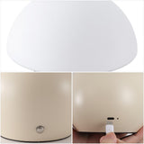 Arbor 7.3 in. Modern Minimalist Metal and Glass Rechargeable Integrated Touch Sensor Dimmable LED Table Lamp