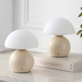 Arbor 7.3 in. Modern Minimalist Metal and Glass Rechargeable Integrated Touch Sensor Dimmable LED Table Lamp