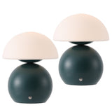 Arbor 7.3 in. Modern Minimalist Metal and Glass Rechargeable Integrated Touch Sensor Dimmable LED Table Lamp