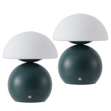 Arbor 7.3 in. Modern Minimalist Metal and Glass Rechargeable Integrated Touch Sensor Dimmable LED Table Lamp