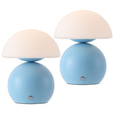 Arbor 7.3 in. Modern Minimalist Metal and Glass Rechargeable Integrated Touch Sensor Dimmable LED Table Lamp