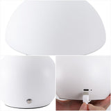 Arbor 7.3 in. Modern Minimalist Metal and Glass Rechargeable Integrated Touch Sensor Dimmable LED Table Lamp