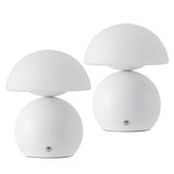 Arbor 7.3 in. Modern Minimalist Metal and Glass Rechargeable Integrated Touch Sensor Dimmable LED Table Lamp