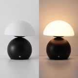 Arbor 7.3 in. Modern Minimalist Metal and Glass Rechargeable Integrated Touch Sensor Dimmable LED Table Lamp