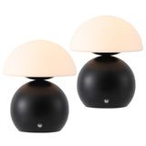 Arbor 7.3 in. Modern Minimalist Metal and Glass Rechargeable Integrated Touch Sensor Dimmable LED Table Lamp