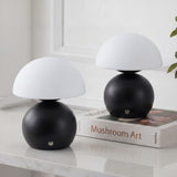 Arbor 7.3 in. Modern Minimalist Metal and Glass Rechargeable Integrated Touch Sensor Dimmable LED Table Lamp