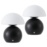 Arbor 7.3 in. Modern Minimalist Metal and Glass Rechargeable Integrated Touch Sensor Dimmable LED Table Lamp