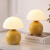Arbor 7.3 in. Modern Minimalist Metal and Glass Rechargeable Integrated Touch Sensor Dimmable LED Table Lamp