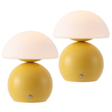 Arbor 7.3 in. Modern Minimalist Metal and Glass Rechargeable Integrated Touch Sensor Dimmable LED Table Lamp